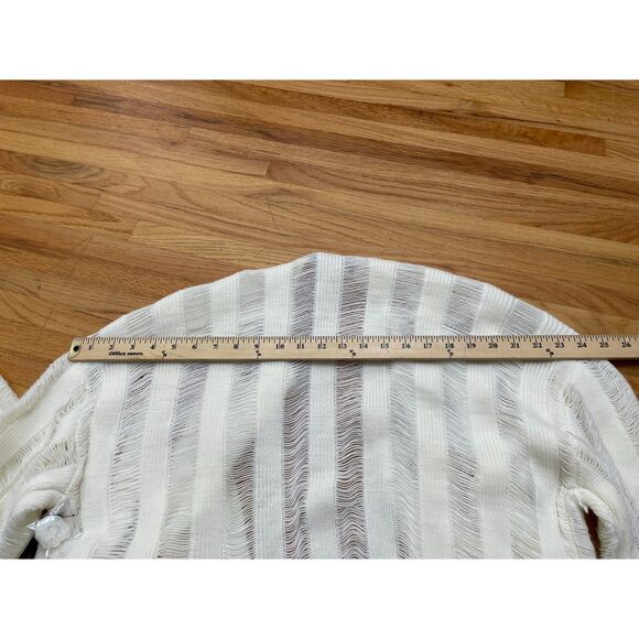 House of Harlow x Revolve Women's L White Sweater Acrylic Blend Duster Cardigan - Picture 9 of 13